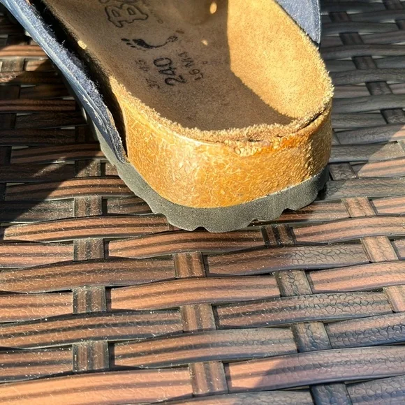 Birkenstock Birkies Navy Blue Sandals - Picture 7 of 16